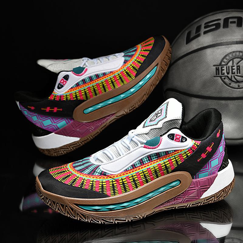 8938 luminous version of basketball shoes rubber outsole friction sound youth primary and secondary school students sports playing shoes