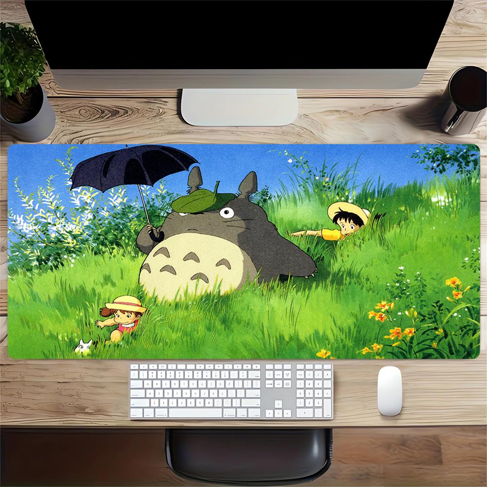 Neighbor Totoro Adventure Large Gaming Mouse Pad Nonslip Rubber Base Waterproof Desk Mat For Office Pc Laptop