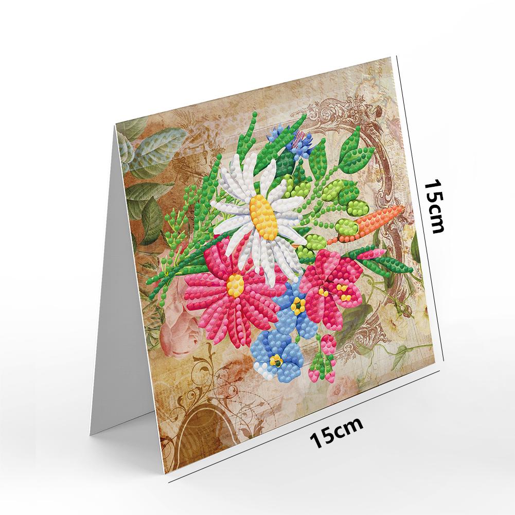 8pcs DIY Diamond Painting Greeting Card Set Diamond Art Greeting Cards Diamond Art Handmade Cards for Festivals and Celebrations