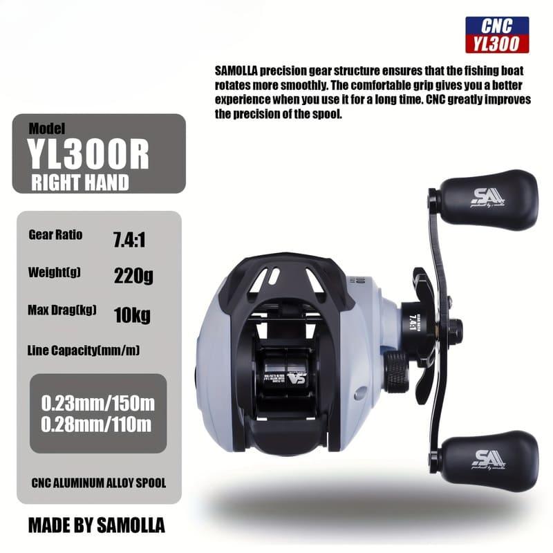 Long Distance Casting Reel High Speed Gear Ratio Corrosion Resistant Brass and Stainless Steel Bearings Smooth Performance for Saltwater Fishing