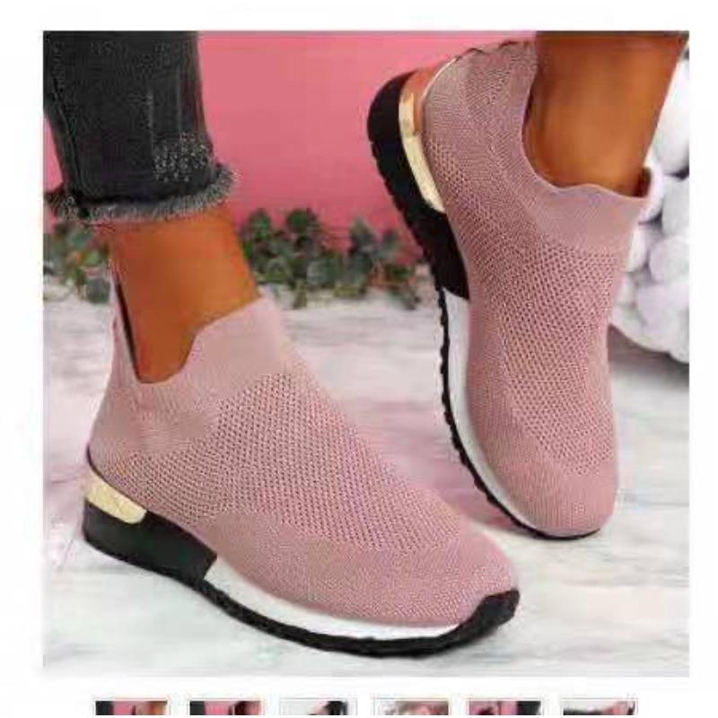 Wish New Fly-woven Socks Shoes Elastic Cloth Large Size Women's Shoes