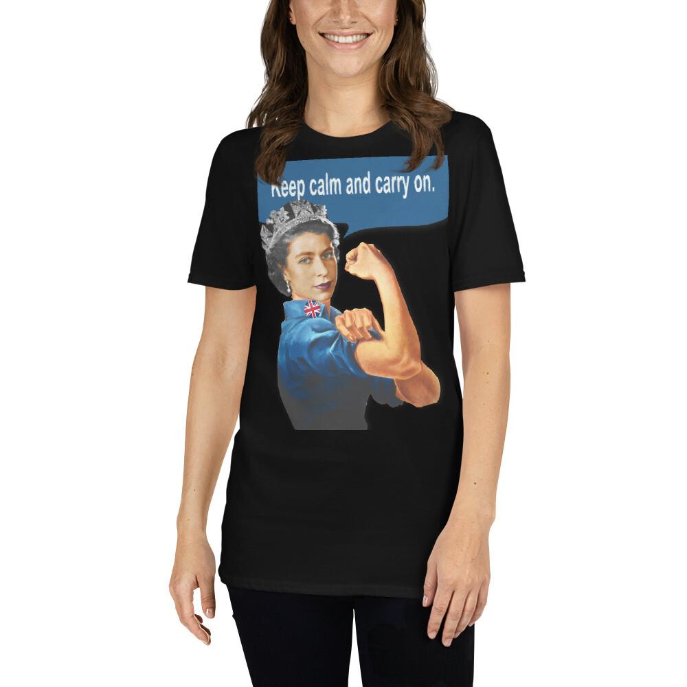Vintage Image of Queen Elizabeth Rosie ShortSleeve Unisex TShirt Unisex T-Shirt XXXL