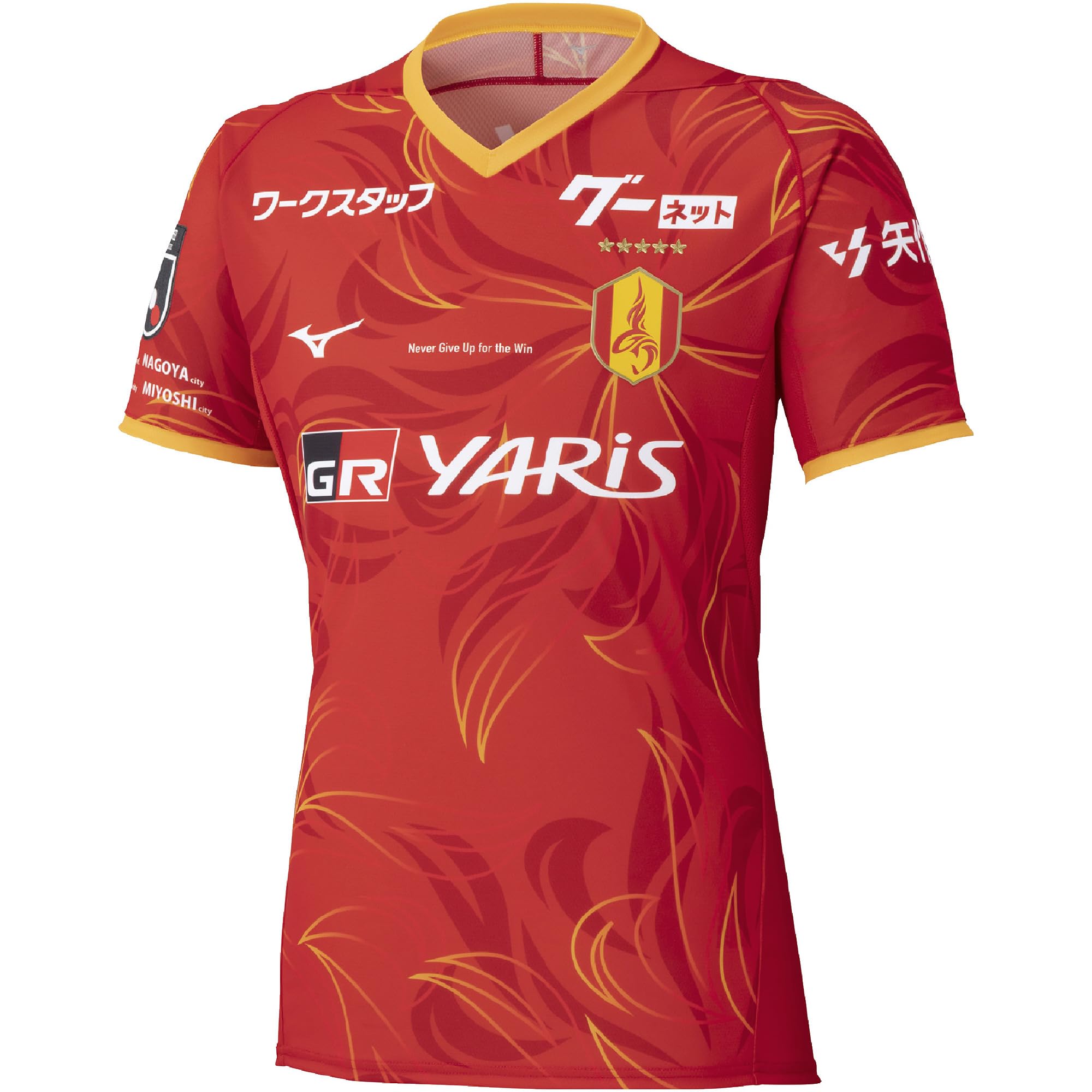 

2025 J League Nagoya Grampus 1st Uniform Authentic Short Sleeve Soccer [Mizuno]