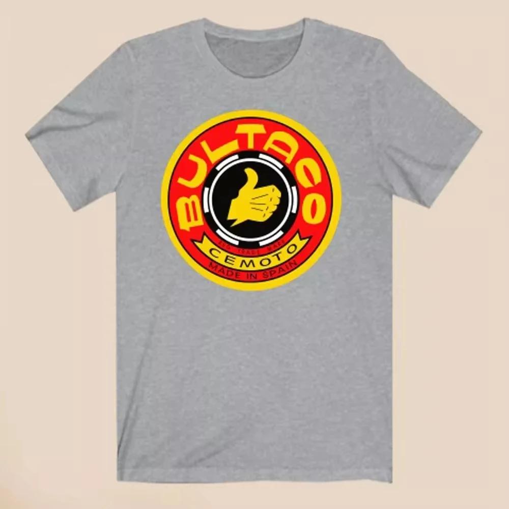 2025 Streetwear Classic Men Women Summer High T Shirt Bultaco Cemoto Motorcycle Print Tee Unisex Fashion Crew Neck T-shirt