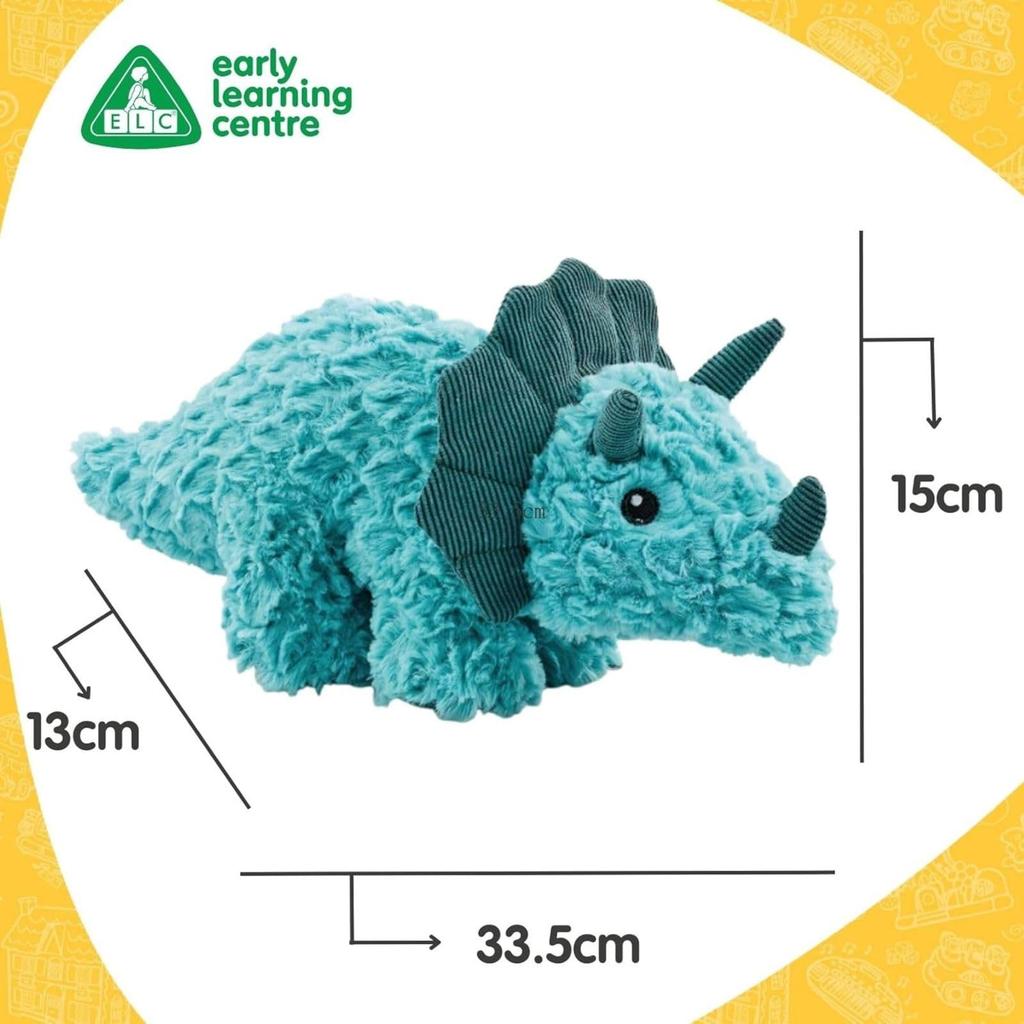 Early Learning Center Fluffy Animal Triceratops Plush Toy Baby Toddler Baby Shower Authentic Doll, Toy, Gift, Gift, 200750,