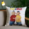 Kwaii Cartoon P-Pat & M-Mat Anime Pillow Case Custom Printed Brushed Fleece Pillow, Baby Skin-Touch, Eco-Friendly Dye-Sublimatio