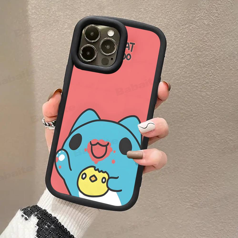 Bugcat Capoo Cute Phone Case For iPhone 16 15 14 Plus 13 12 11 17 Pro Max Pro Soft Cover
