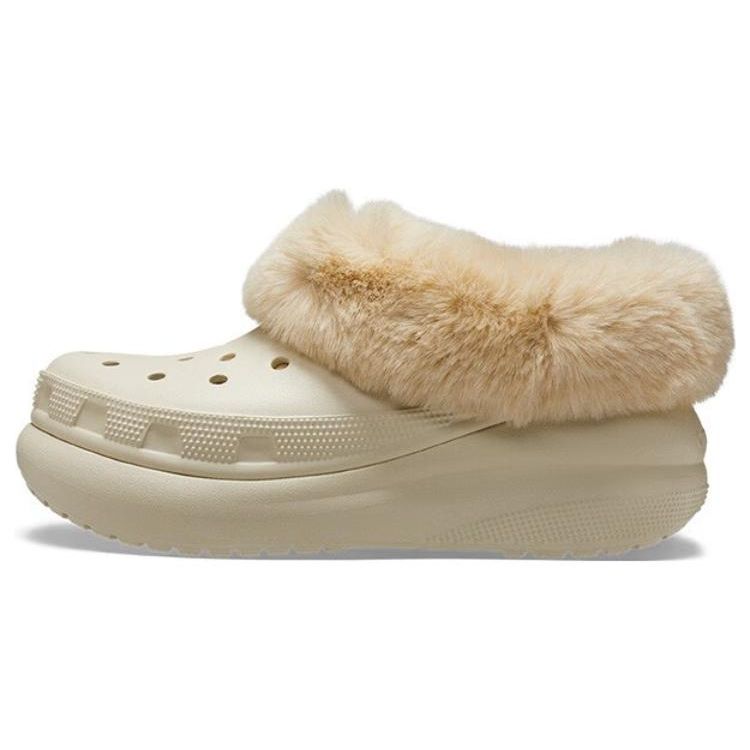 

Crocs Теплые Плюшевые Амортизирующие Нескользящие Прочные Дышащие Теплые Низкие Повседневные Туфли Унисекс Повседневные Туфли Белые 208446-2Y2 41-42