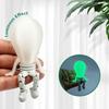3D Printed Glowing Bulb Figurine Plastic Mini Bulb Statue Bulb Desktop Ornament  Car Interior Decor