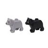 MOC Serie Granja Bosque Escena Crianza Animal Bloques de Construcción Lobo de la Jungla Montura Caballo Oso Marrón Blanco Panda Ladrillos DIY Juguetes para Niños