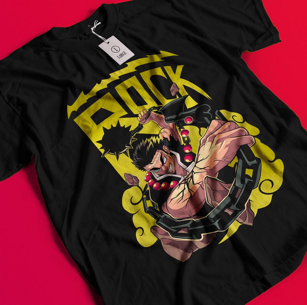 

Demon Slayer Shirt Stone Hashira Tshirt Gyomei Himejima T-Shirt Muzan Tanjiro BB466 XL