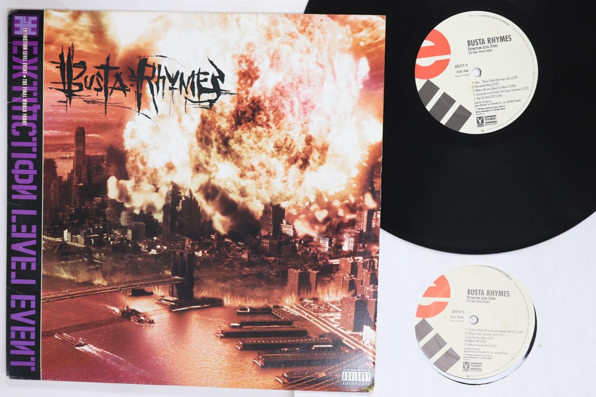 LP Record BUSTA RHYMES  Extinction Level Event  The Final  622111 ELEKTRA 1998 US Rap  HipHopRB Used