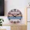 Wooden Wall Clock Number Wall Clock Vintage Rustic Wood Wall Clock Silent Non Ticking Analog Timepiece for Room Bedroom Decor