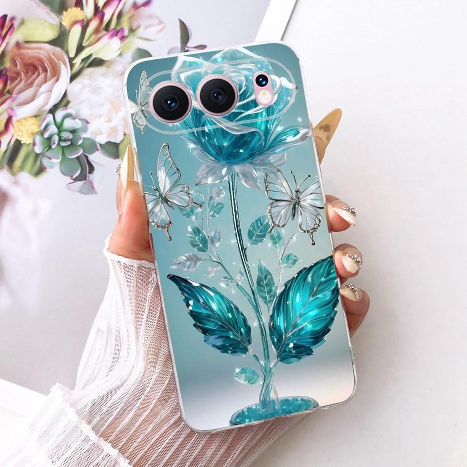 6.55" For Honor 500 5G Case Fashion Flower Bowknot Soft Slim Silicone Phone Cover For Honor 500 Pro Funda MEY-AN00 Honor500 Capa