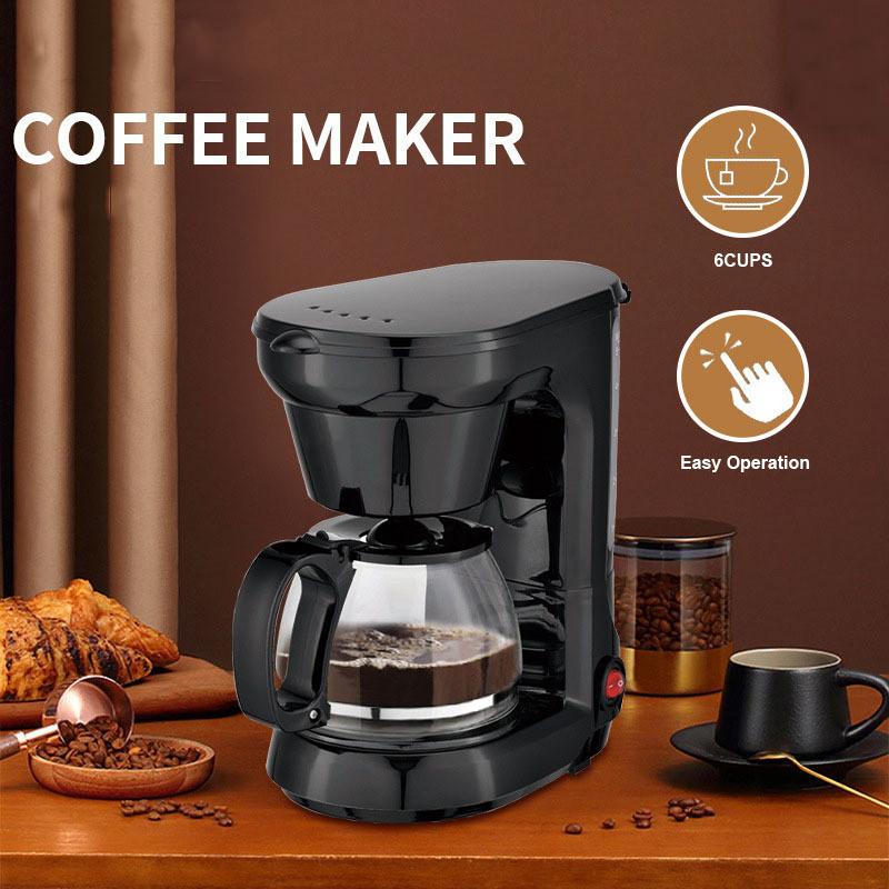 750ML Large Capacity Espresso Machine Household Office Thermal Insulation Coffee Maker Automatic Drip Coffee Machine