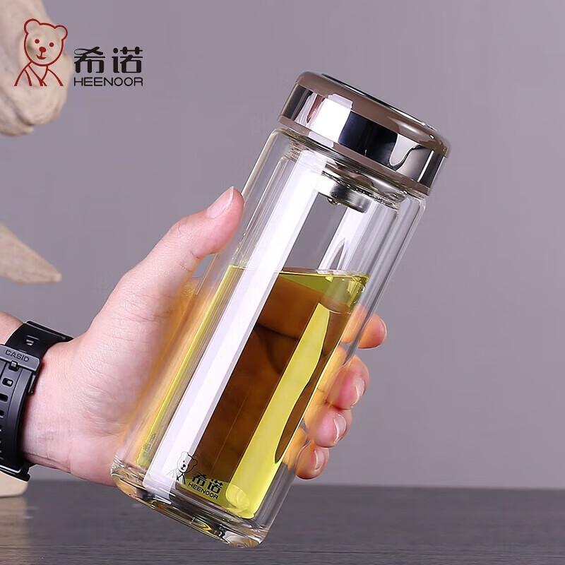 XINUO Double-Layer Heat-Insulated Glass Cup