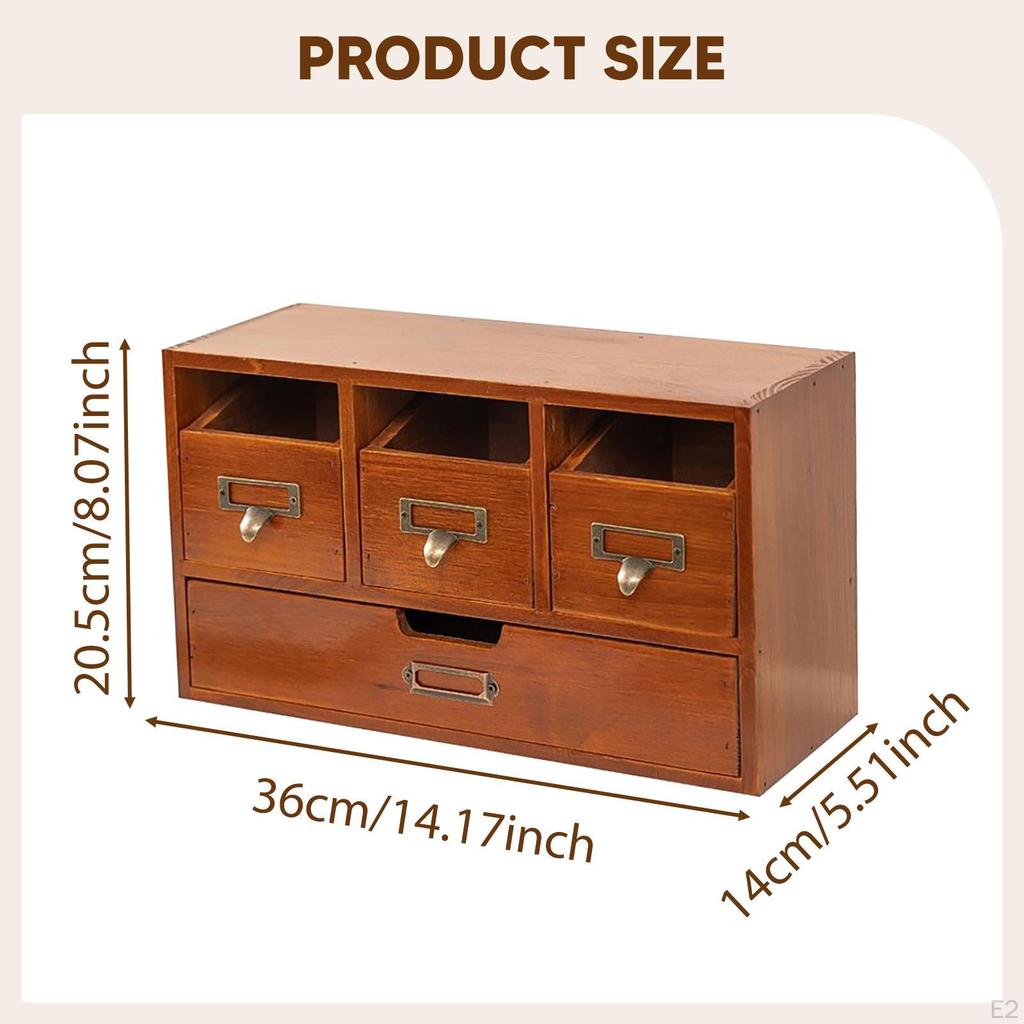 Organizer na biurko Szuflada Artykuły biurowe dla kadry kierowniczej Wielofunkcyjne Szuflady do przechowywania na stół w stylu vintage dla