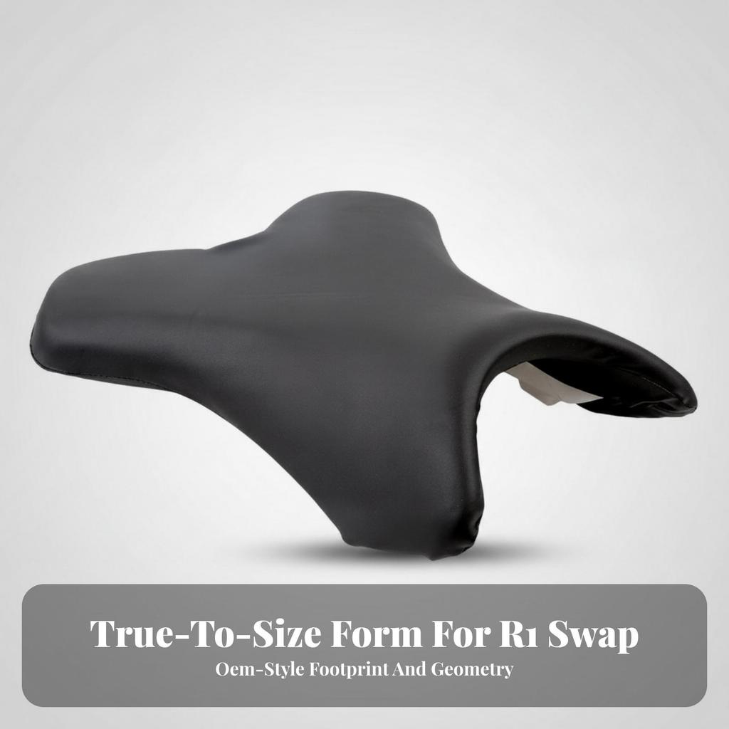 Motorcycle Saddle Pad Comfortable Front Seat with Mounting Points Soft