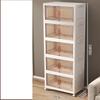 Shengbai 4-Tier Transparent Storage Cabinet, 70cm Wide