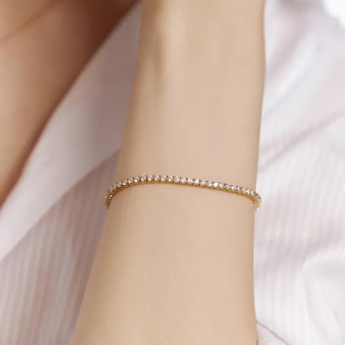 2mm Fashion Yellow Tennis Bracelet TBSBRG00512M