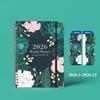 Flowers 2026 Schedule Book A5 Planner Notebook Portable Daily Planner  Office Supplies