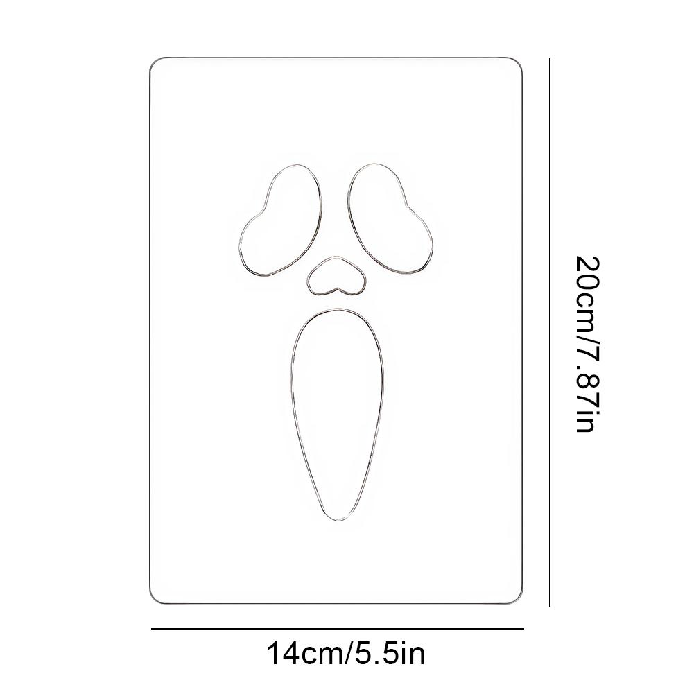 Halloween Pumpkin Ghost Bats Face Decorative Painting Stencils Metal Cutting Dies for DIY Pumpkin Carving Wood Walls Art Decor