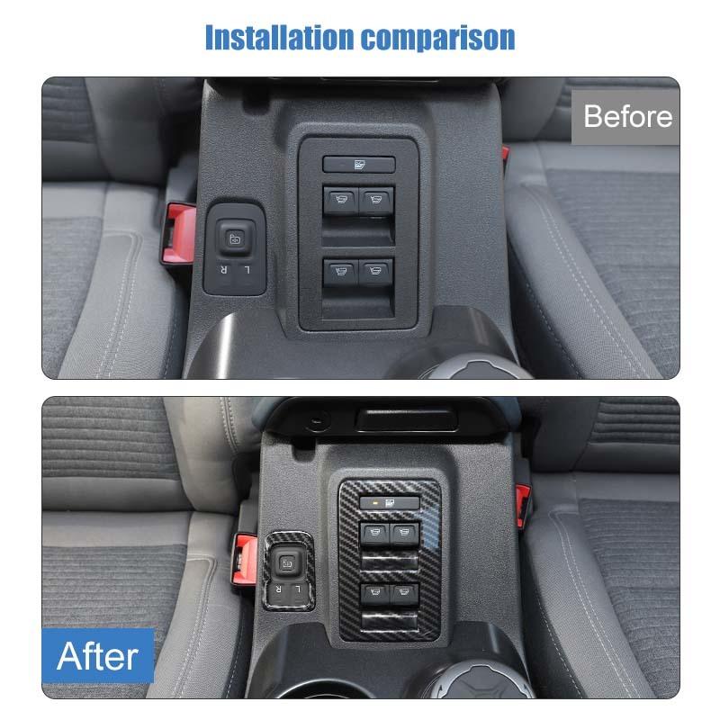 Center Console Handle Gear Shift Rearview Mirror Adjustment Decoration Protective Cover For Ford Bronco 2021 Up Car Interior Accessories