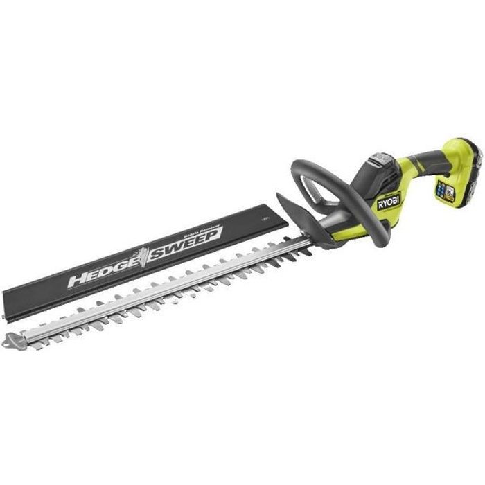 RYOBI - Taille-haies LINEA 18V ONE+ - Design En Ligne - Lames 45 Cm - Écartement 22 Mm + Batterie 2,0 Ah & Chargeur - RY18HT45A-120