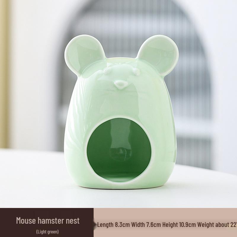 Chladivý keramický úkryt pro křečka: Letní přístřešek a herní domek