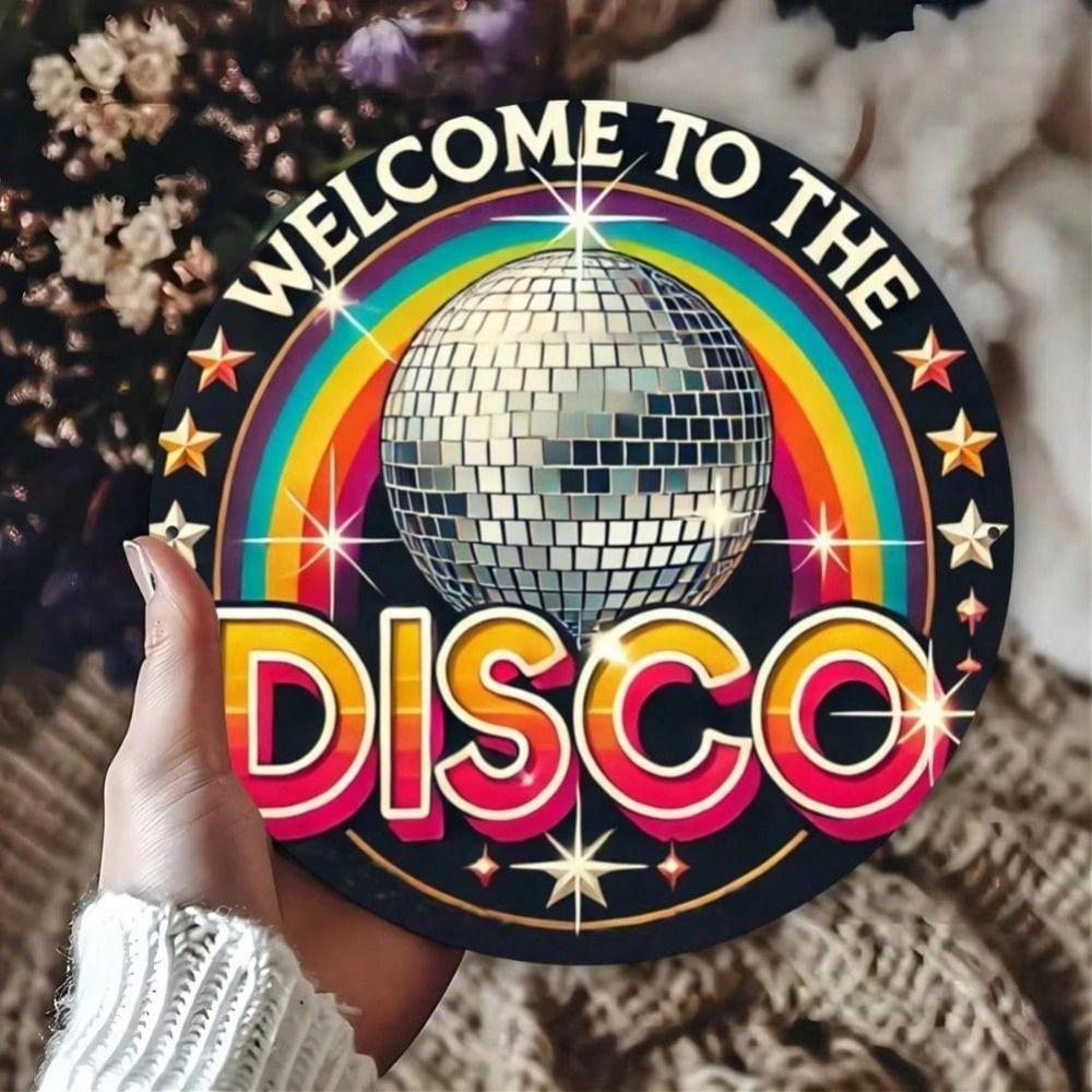 Metal Sign Disco Bar Vintage Wall Art, Tin Poster for Gift