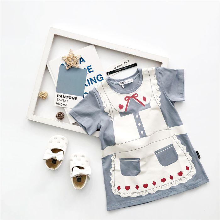Girls Summer Short Sleeve Dress Princess for Toddlers