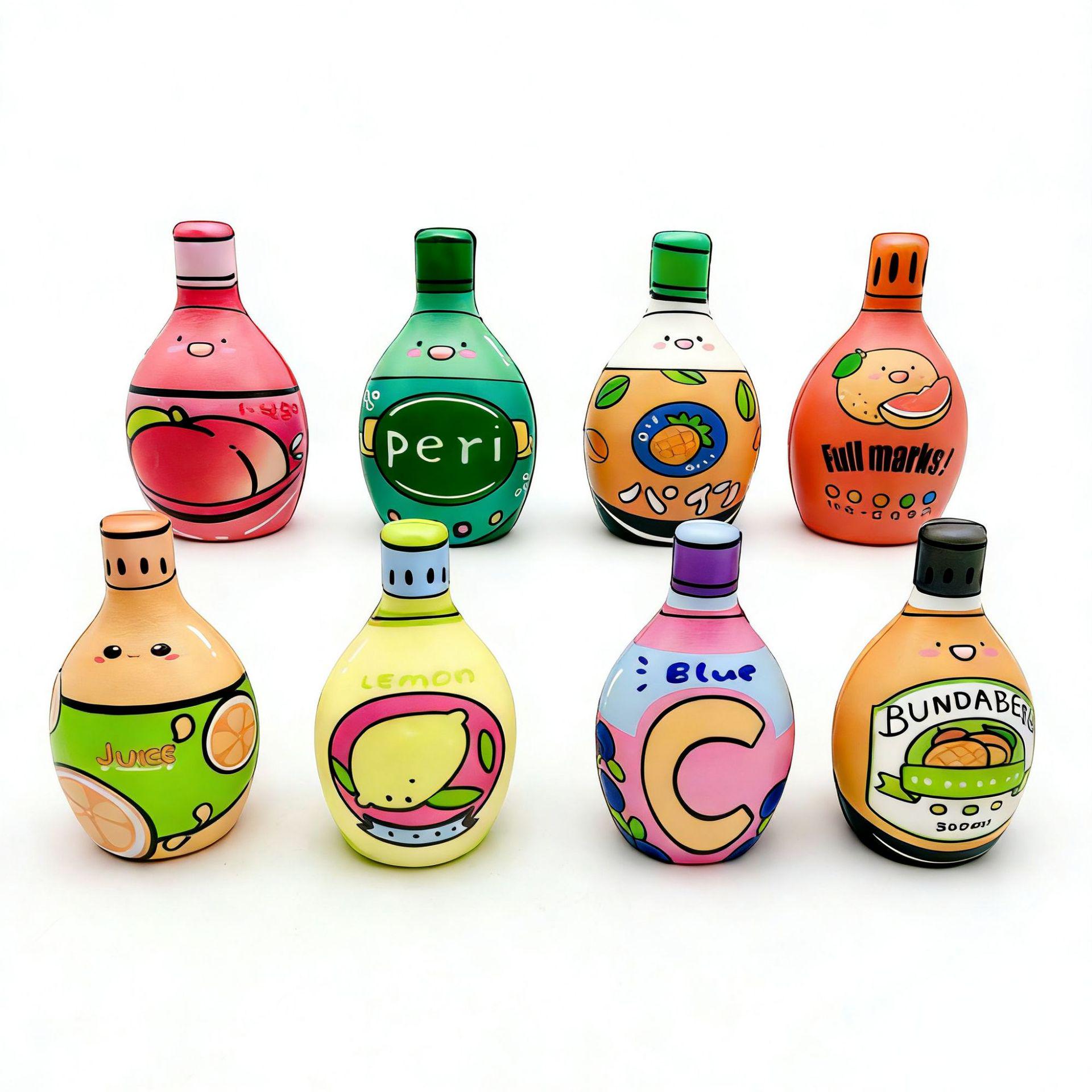 

Creative Squeeze Milk Bottle Toy - Slow Rebound Stress Reliever for Kids Individual Mesh Bag (Order in Multiples of 8)