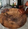 Vintage Wood Slice Round Rug Realistic Tree Ring Design Home Decor Circular Carpet Soft Non-Slip Floor Mat for Living Room