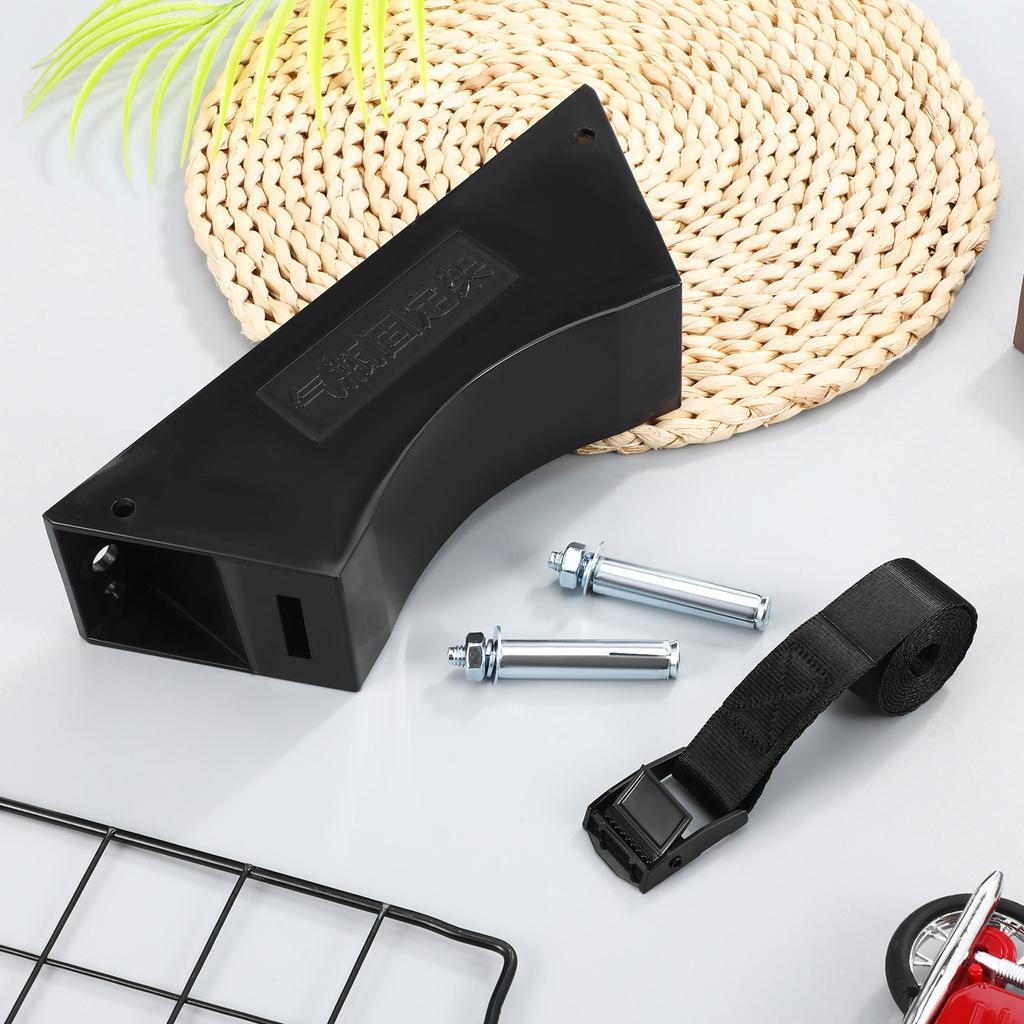 Robust 40L Gas Cylinder Holder Bracket Wall Mounted Iron Plastic Design for Oxygen Hydrogen Propane Tanks Fastening