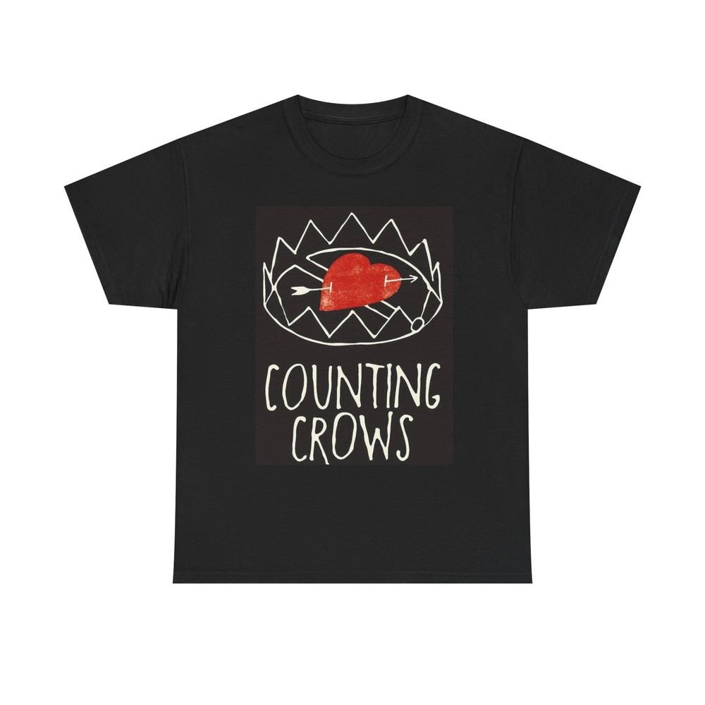 Counting Crows Graphic T Shirt Vintage Broken Heart Unisex Heavy Cotton Tee Unisex T-Shirt M