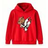 Kids Boys Girls Hoodie, Cute Capybara Taekwondo Karate Print Casual Pullover Sweatshirt for Children Daily Wear