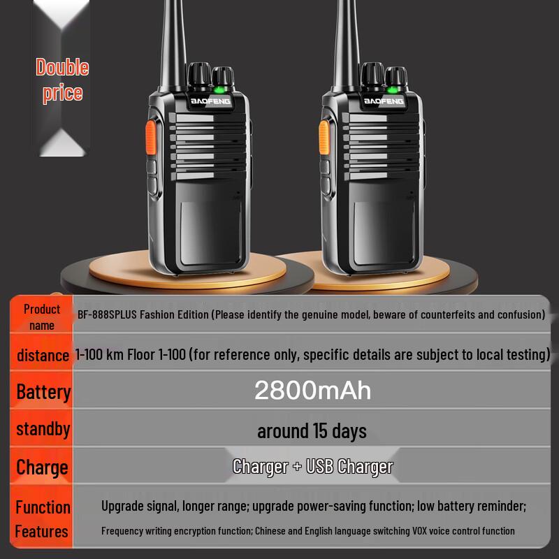 BAOFENG BF-888S PLUS Two-Way Radio (2-Pack) (CN version)