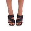 New Large-sized Open-toe Fish-mouth High Heels Thin-heeled Flip-flops and Women's Shoes