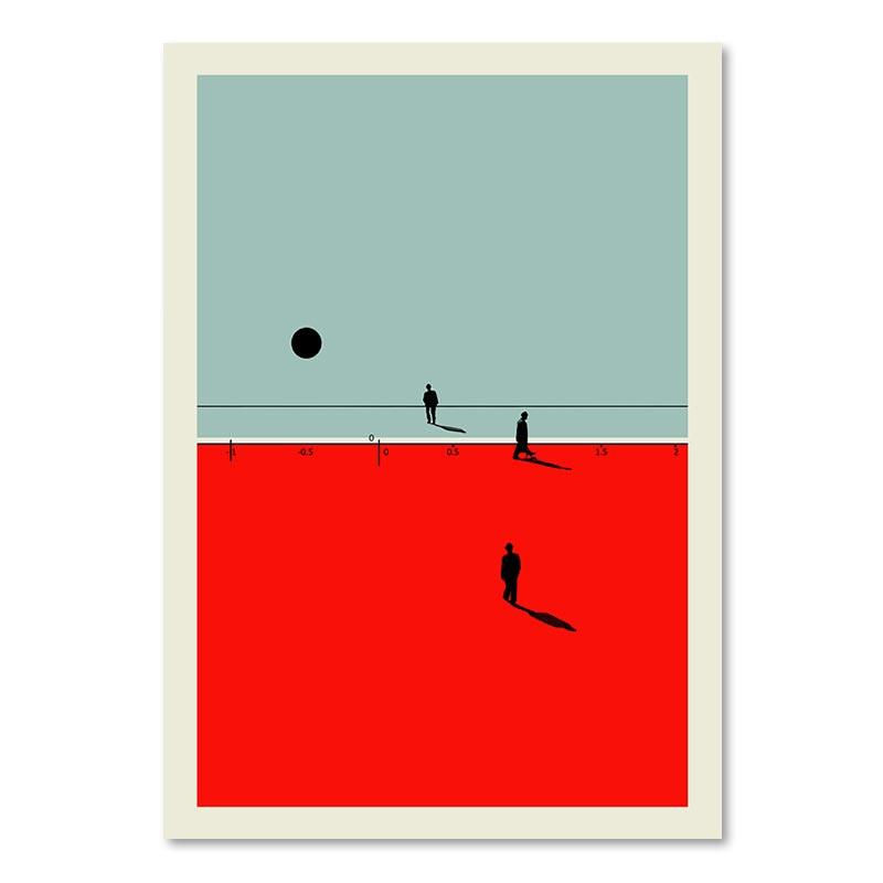 Nordic Figur Wand Kunst Leinwand Malerei Humorvolle Haltung Poster und Drucke Moderne Wand Bunte Bild für Wohnzimmer Dekor