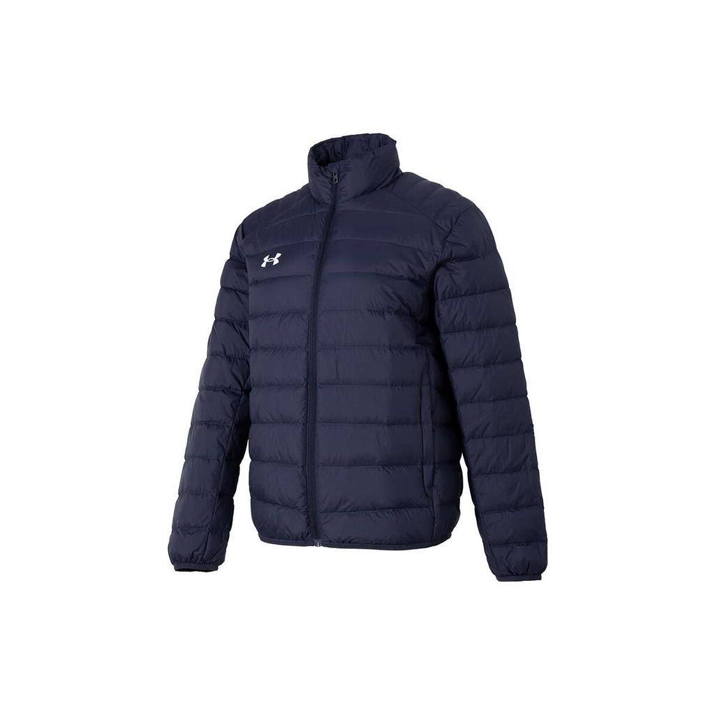Under Armour Solid Color Casual Stand Collar Quilted Down Jacket Unisex Outerwear Navy 23600804-409