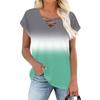 Womens Summer Tops Short Sleeve Shirts V Neck T Shirts Loose Blouses Tees Casual Tunic