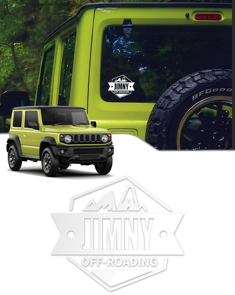 Maplewoodcar Jimny Sticker, Stylish, Original Design, Jimny, Jb64, Accessory, 3D Feeling, Cool, Waterproof, Easy