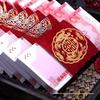 Double Happiness Red Envelope for Wedding or Betrothal Gift