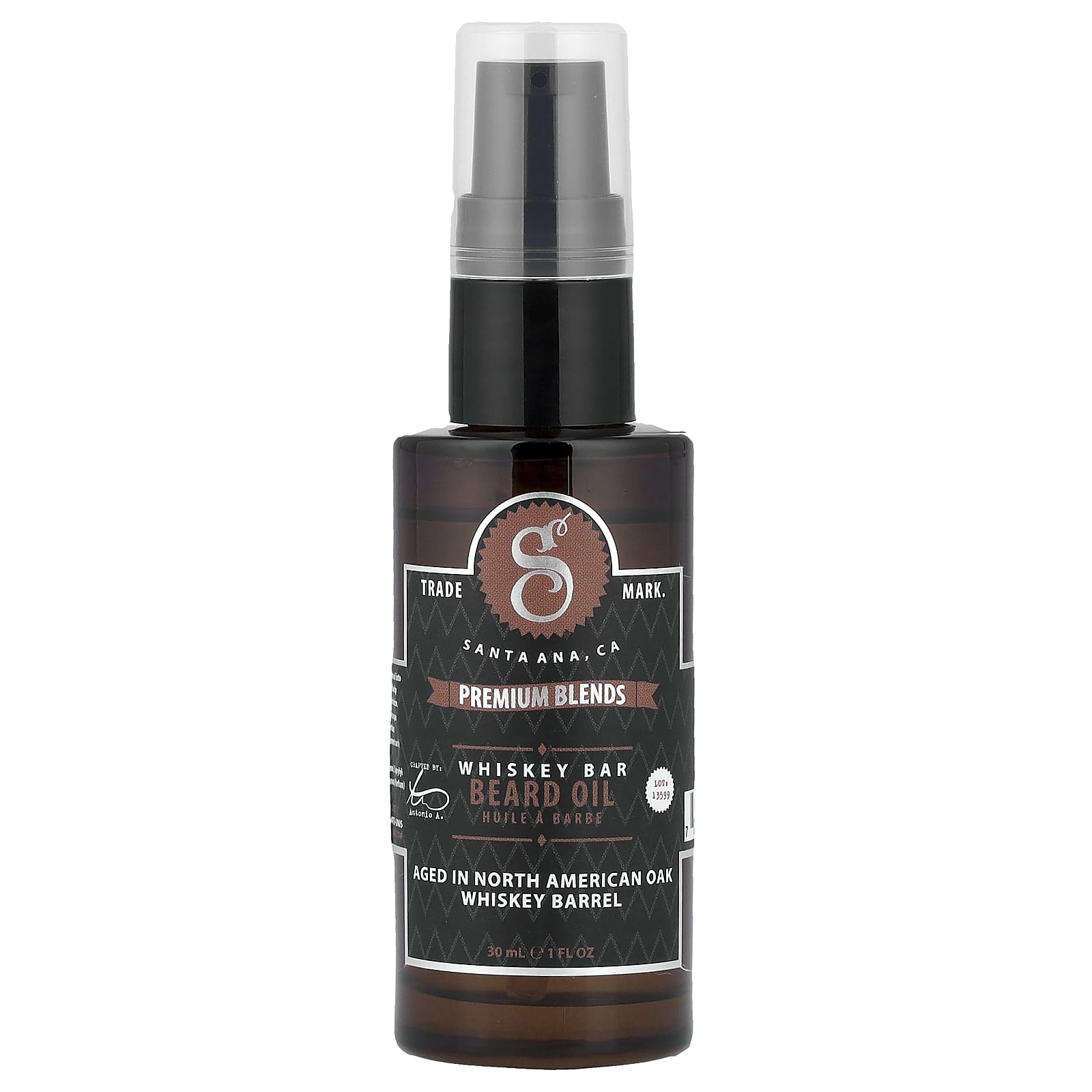 Suavecito, Premium Blend Beard Oil, Wiki Bar, 30ml (1 fl oz)