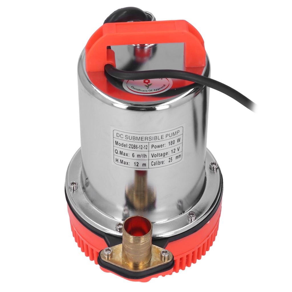 Pompa submersibila 3800rpm Motor din cupru Debite mari 12M Cap de refulare 180W DC 12V