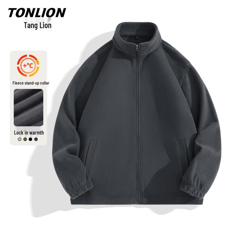 TonLion Men s Fleece Lined Stand Collar Jacket 3XL