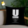 Brand U-Undercover Classic Cushion Cover Soft Short Plush Double-Sided Printing Home Decor Machine Washable Pillow Case Gift