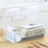 Transparent Plastic Storage Box Medical Boxs Organizer Stationery Mask Large-Capacity Portable Durable Container Box Household