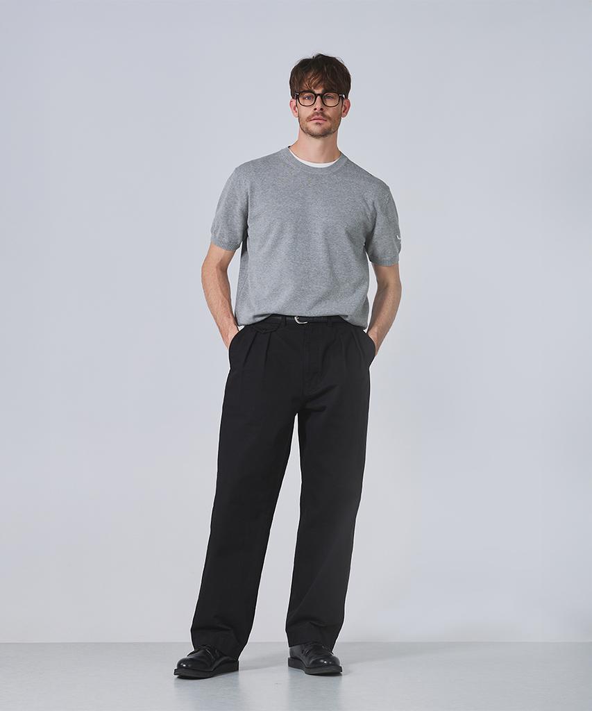 Geonjiulleunseu Cotton Double-Pleat Chino Pants Collection