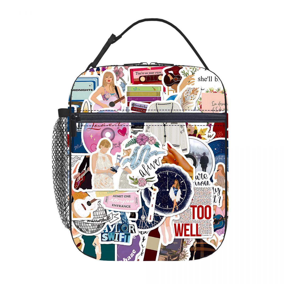 Taylor Swift Handheld Lunch Bag For Elementary And Secondary Students Full Print Meal Bag Lunch bag